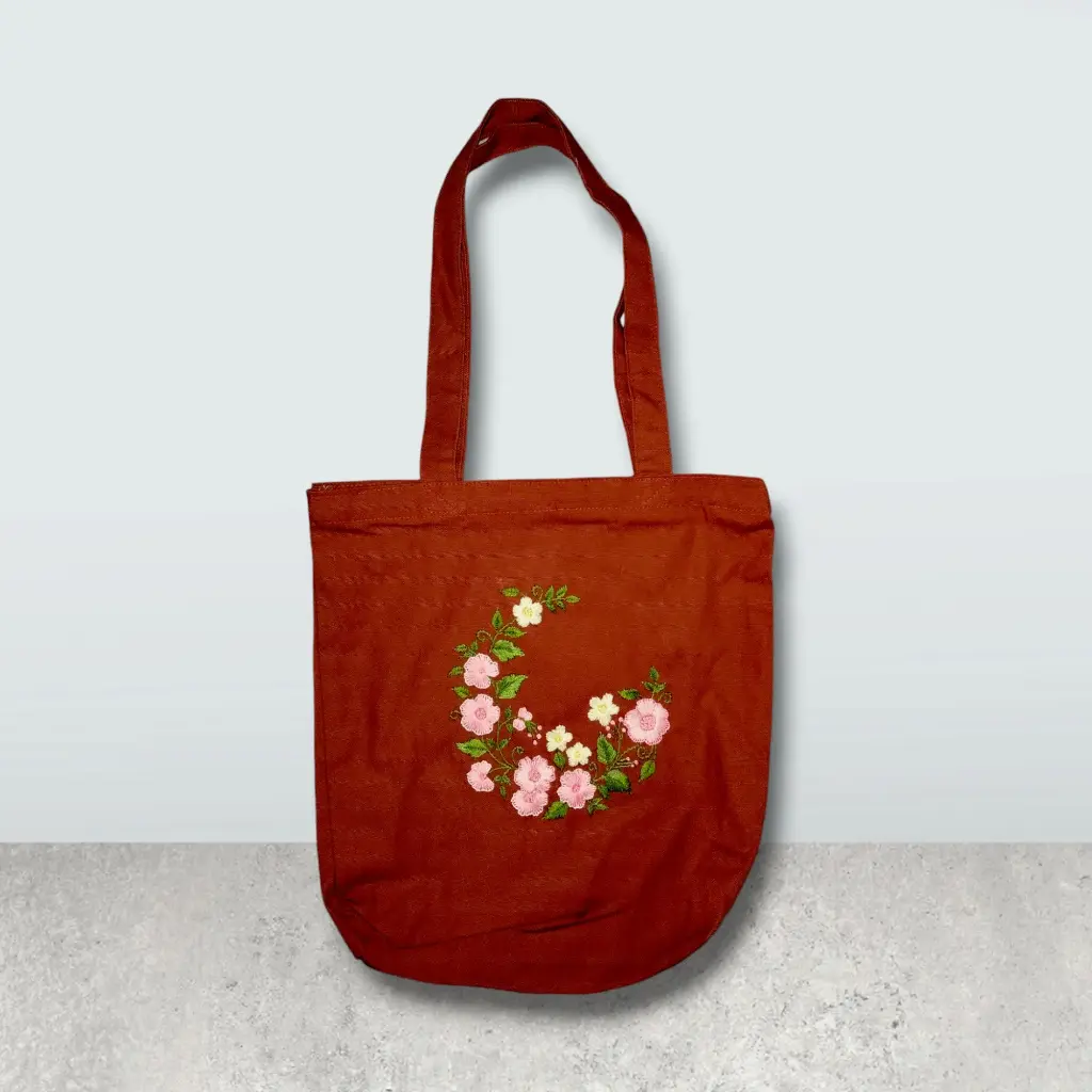 Maroon Shoulder ‍Square Bag || Hand Made  