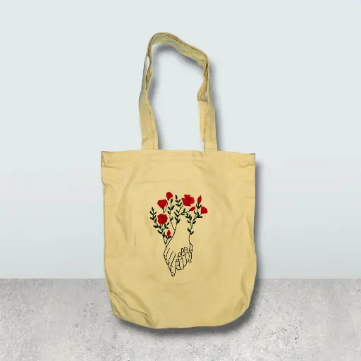 Light Yellow Shoulder ‍Square Bag || Hand Made 