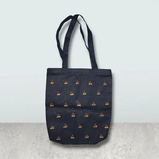 Black Shoulder ‍Square Bag || Hand Made   